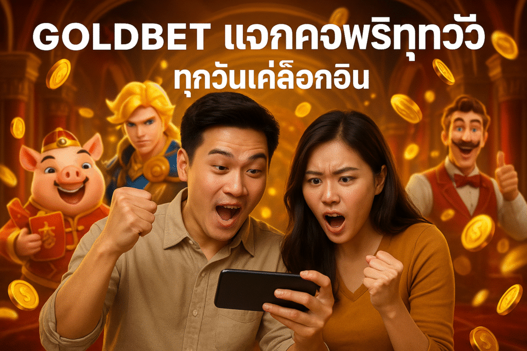 GOLDBET แจกเครดิตฟรีทุกวัน แค่ล็อกอิน