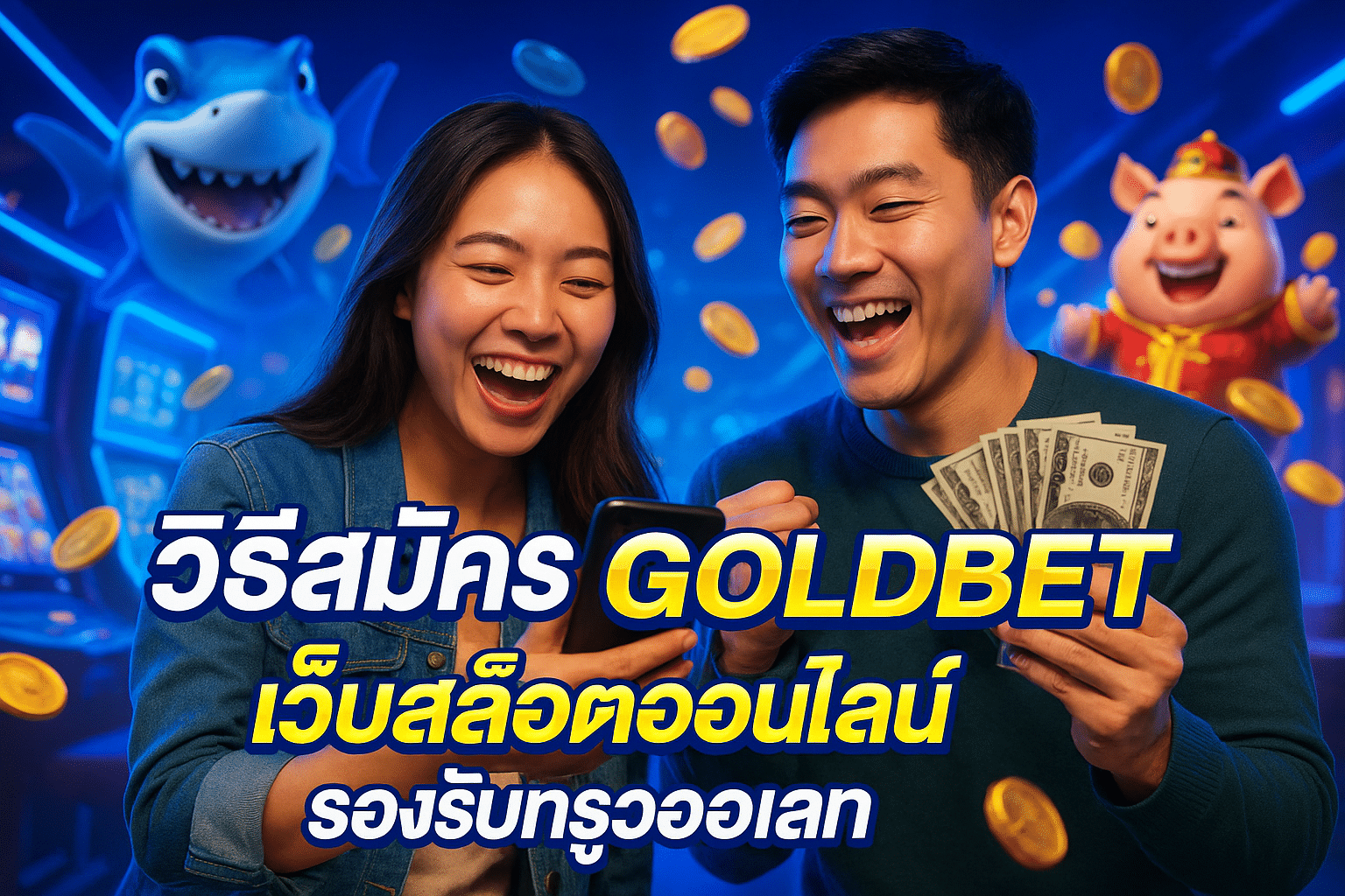 วิธีสมัคร GOLDBET เว็บสล็อตออนไลน์ รองรับทรูวอเลท