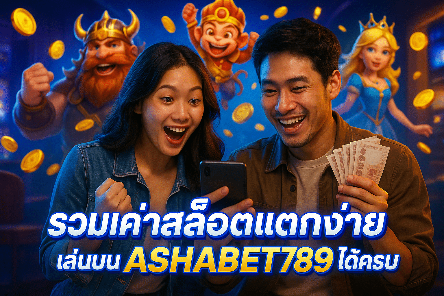 รวมค่ายสล็อตแตกง่าย เล่นบน ASHABET789 ได้ครบ